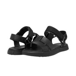 Sorel Ona Ave Ankle Strap Flat Sandal Women's in Black